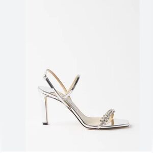 Jimmy Choo
Women's Meira 85 Embellished High Heel Slide Sandals